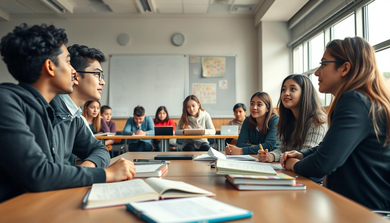 Modern university campus for students